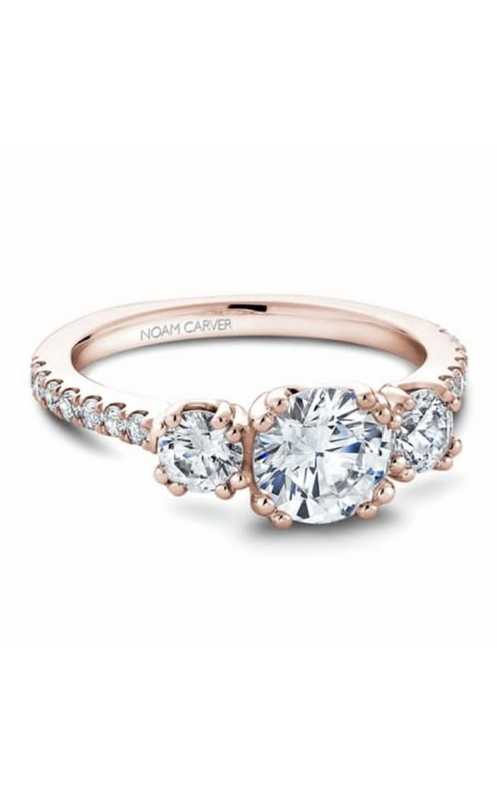 Noam Carver 3 Stone Engagement Ring B001-05RA