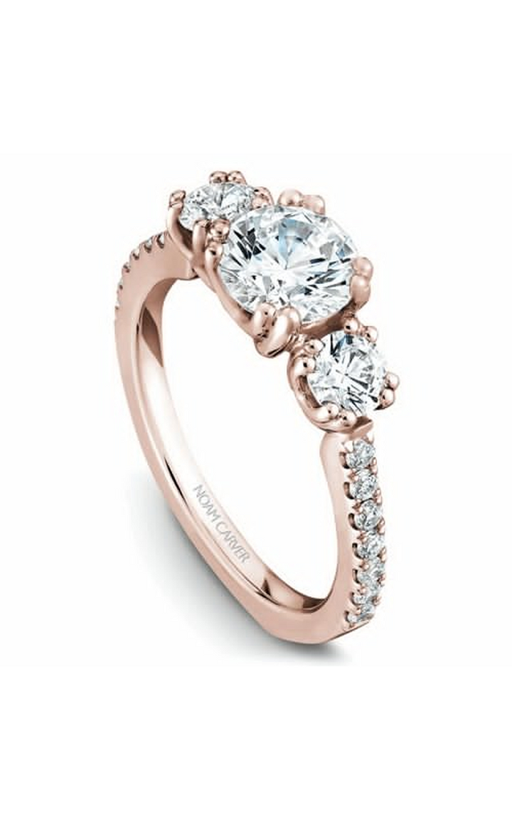 Noam Carver 3 Stone Engagement Ring B001-05RA