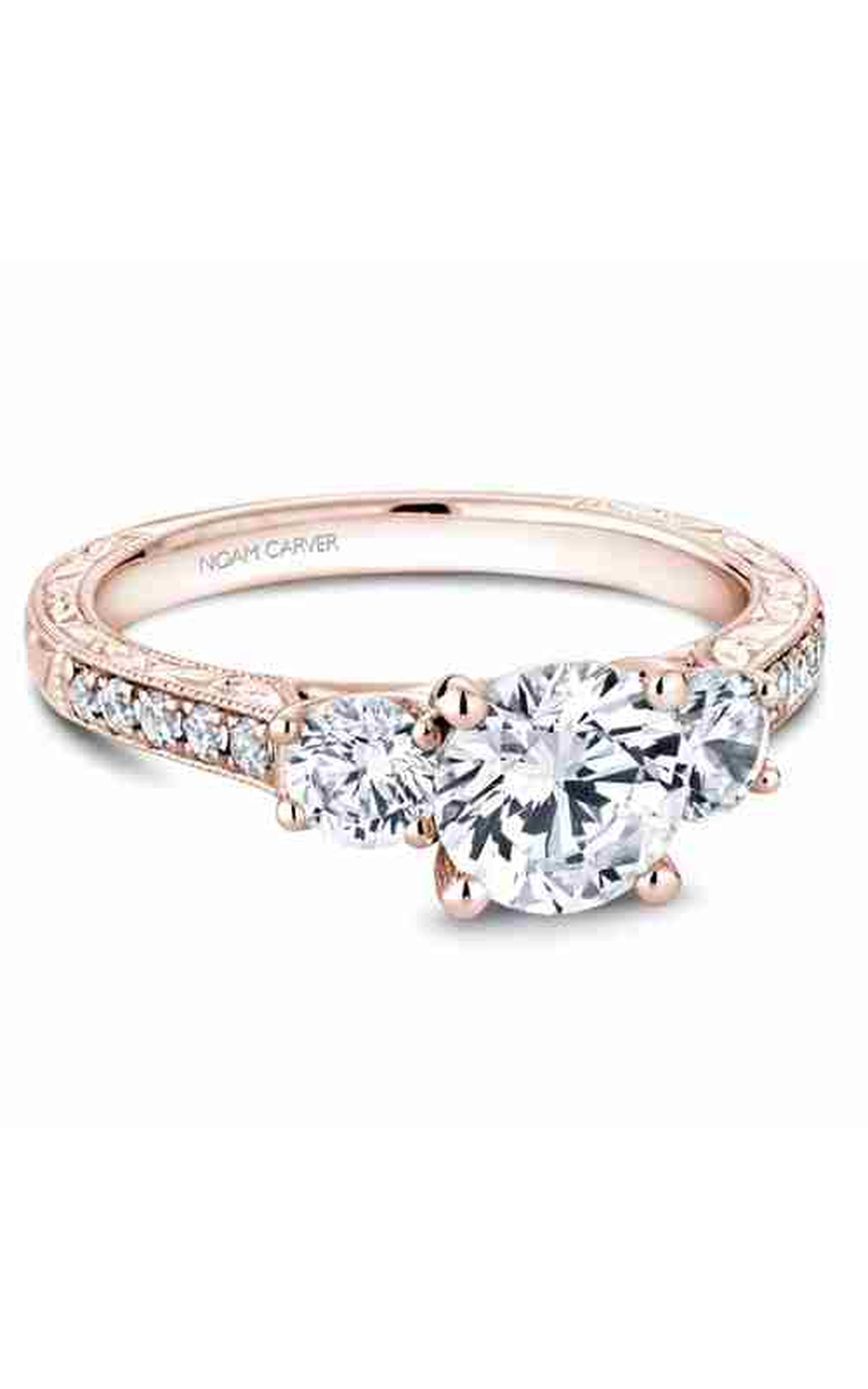 Noam Carver 3 Stone Engagement Ring B206-01RA