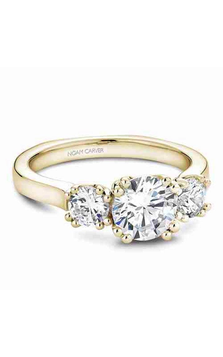 Noam Carver 3 Stone Engagement Ring B001-07YA