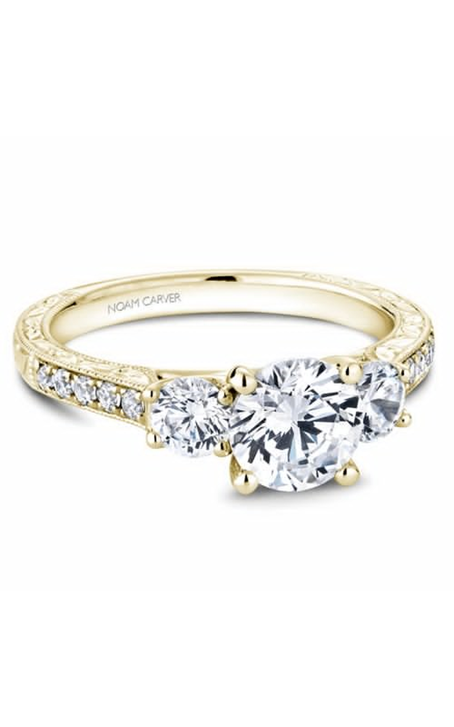 Noam Carver 3 Stone Engagement Ring B206-01YA