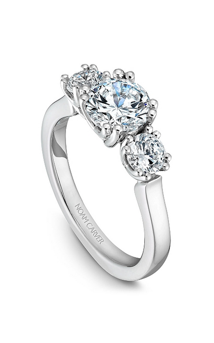 Noam Carver 3 Stone Engagement Ring B001-07A