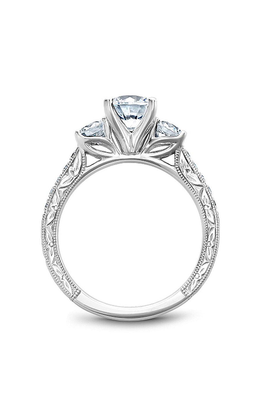 Noam Carver 3 Stone Engagement Ring B206-01A