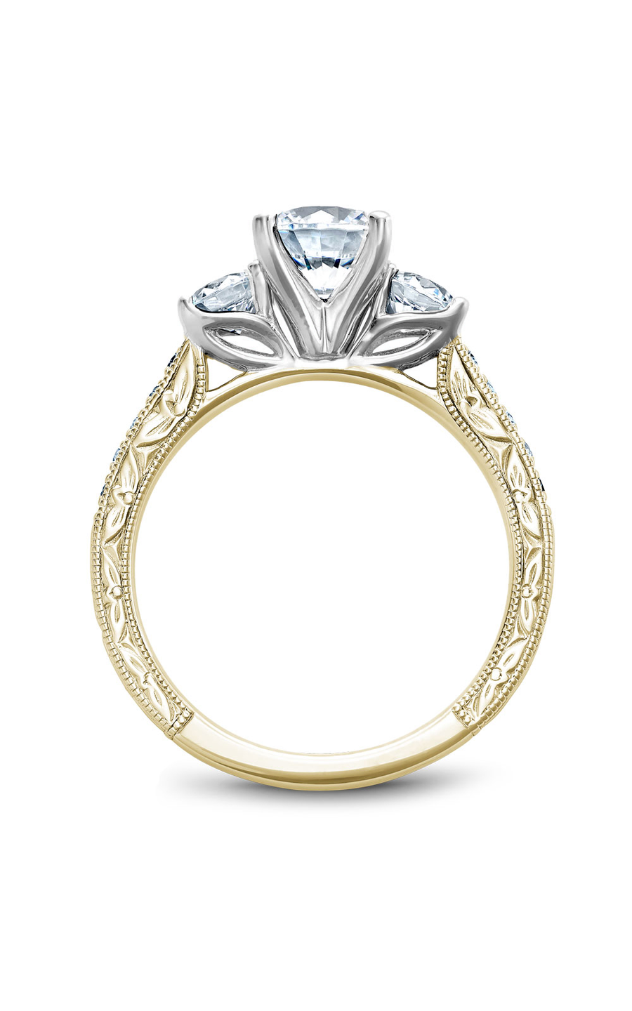 Noam Carver 3 Stone Engagement Ring B206-01YWA