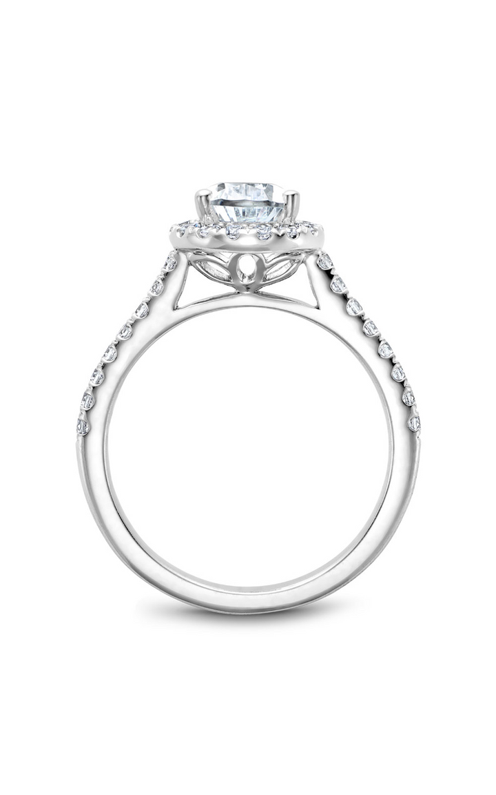 Noam Carver Halo Engagement Ring B169-01A