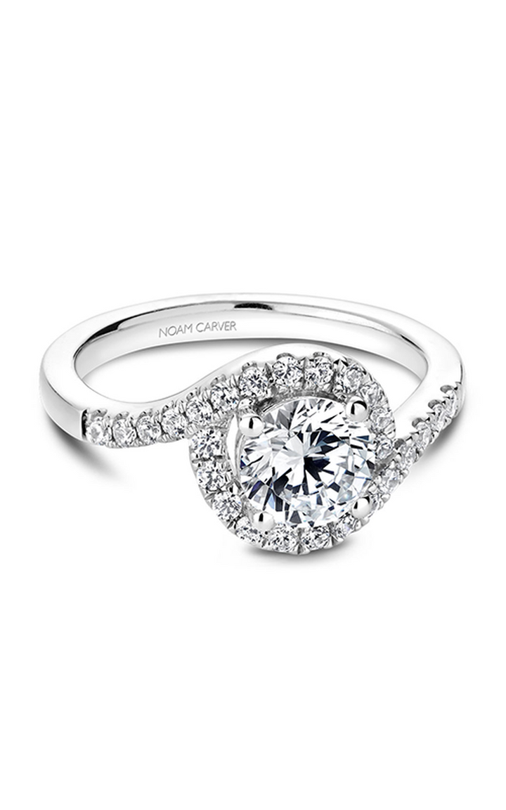 Noam Carver Halo Engagement Ring B186-01A