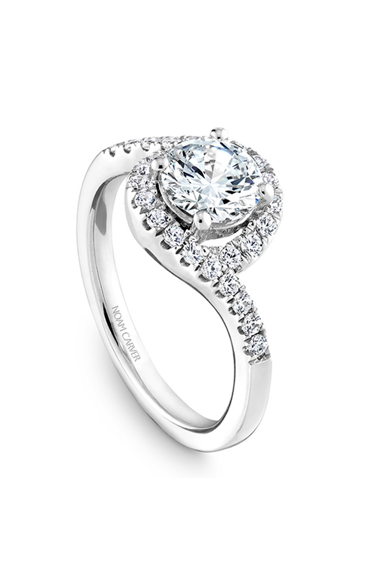 Noam Carver Halo Engagement Ring B186-01A