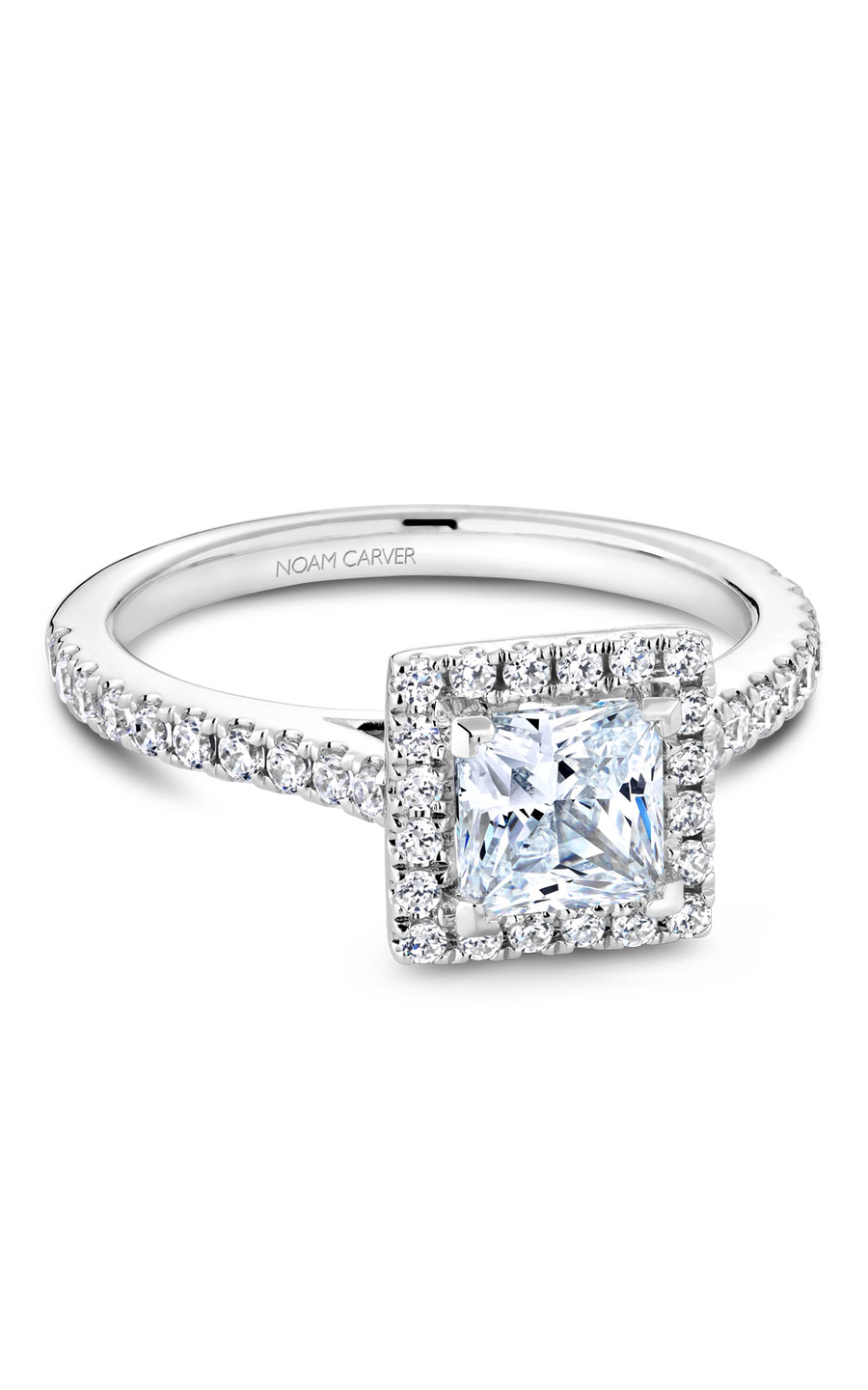 Noam Carver Halo Engagement Ring R050-06A