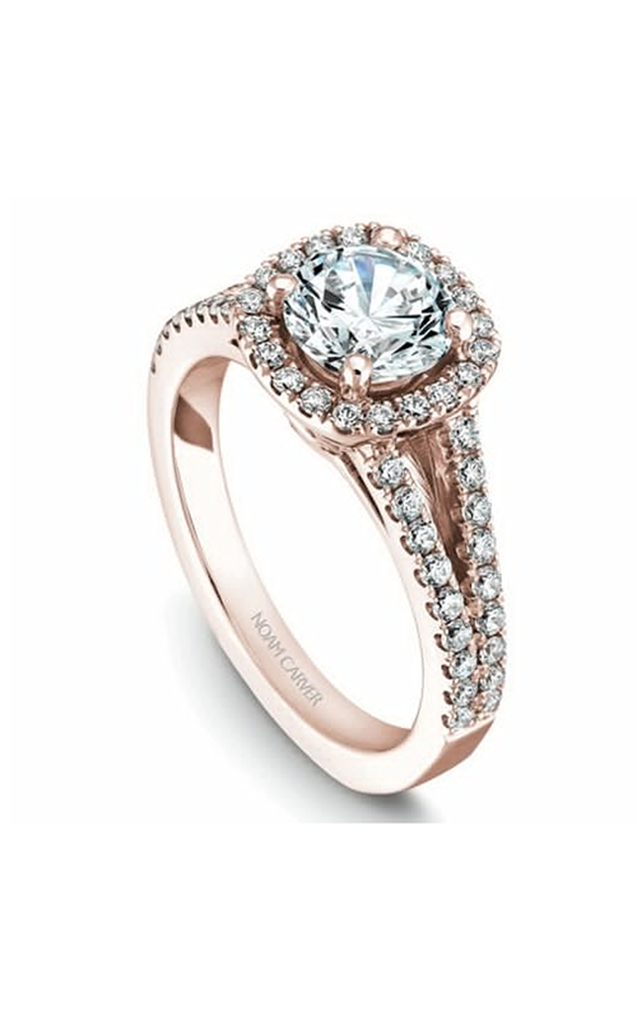 Noam Carver Halo Engagement Ring B015-01RA