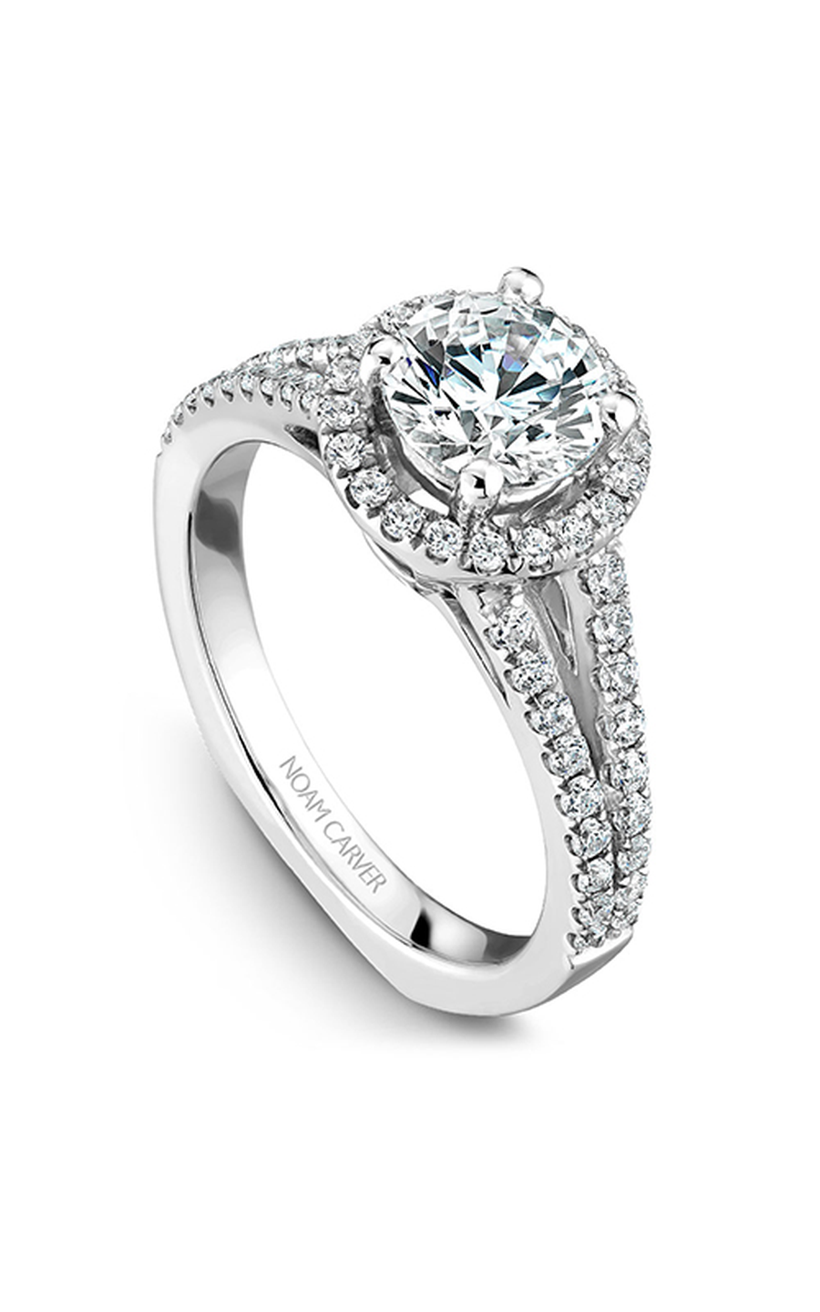 Noam Carver Halo Engagement Ring B015-02A