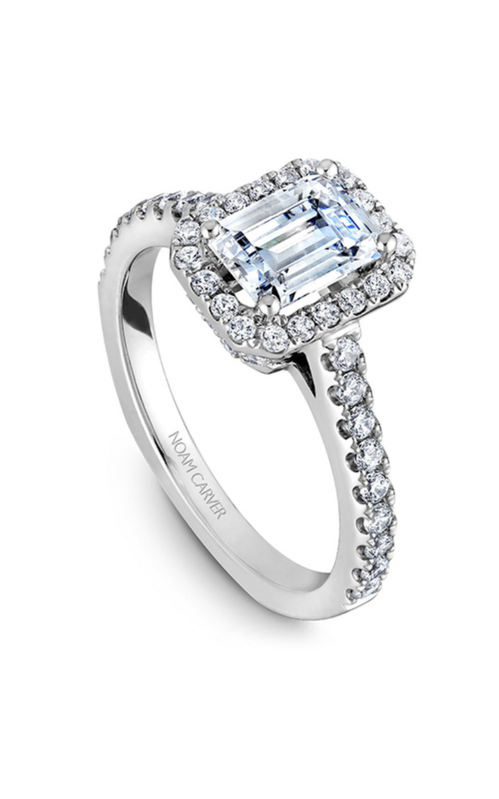 Noam Carver Halo Engagement Ring B034-01A