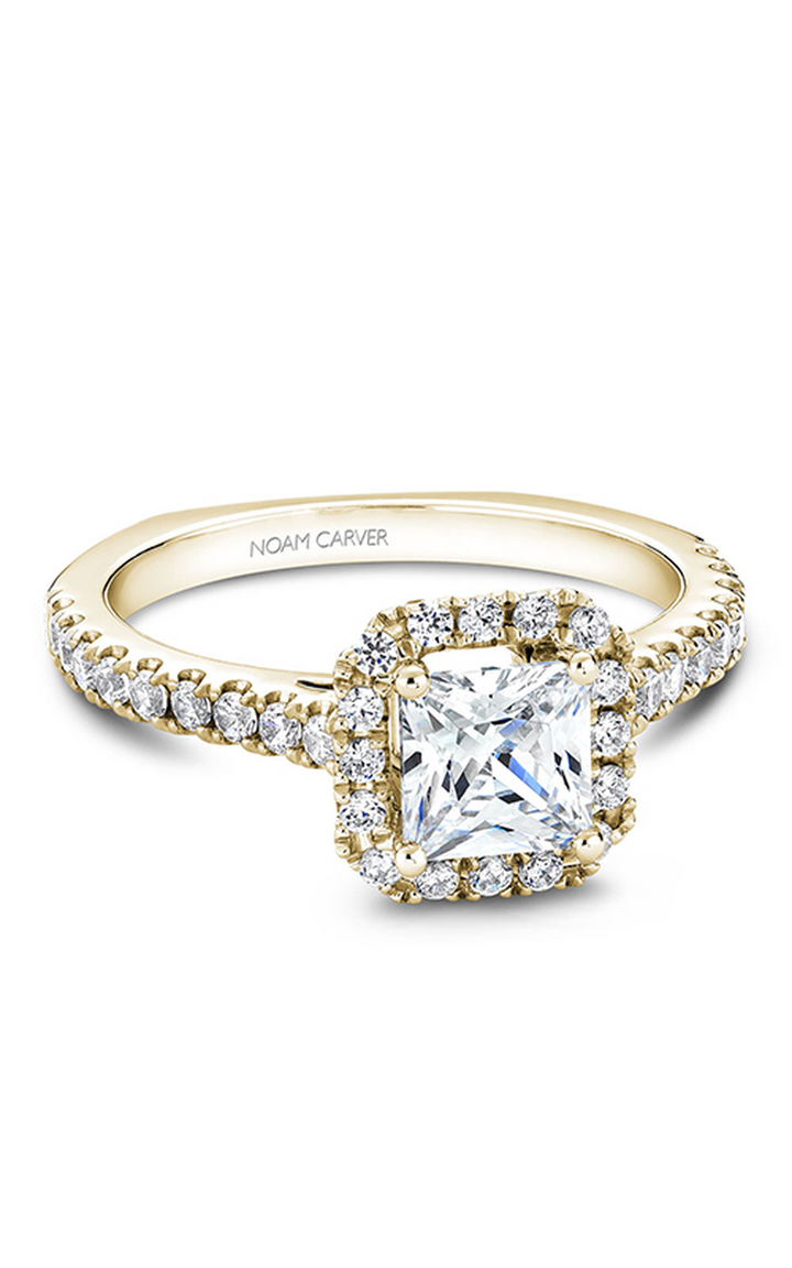 Noam Carver Halo Engagement Ring B034-02YA