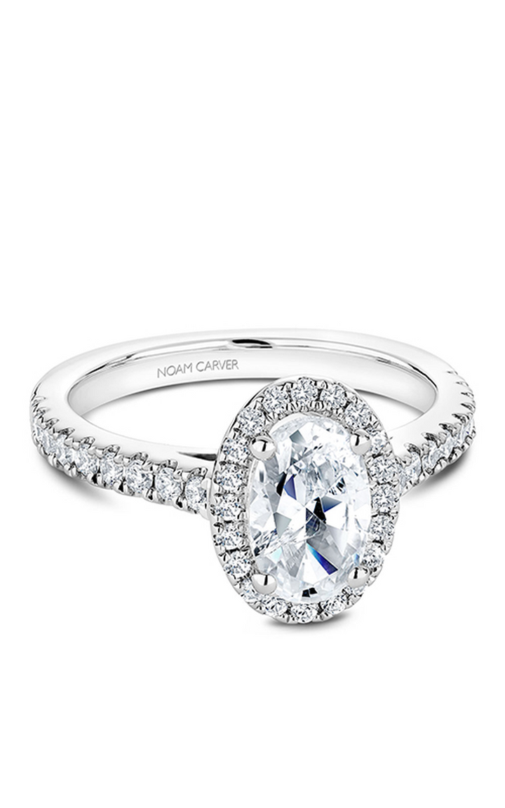 Noam Carver Halo Engagement Ring B034-04A