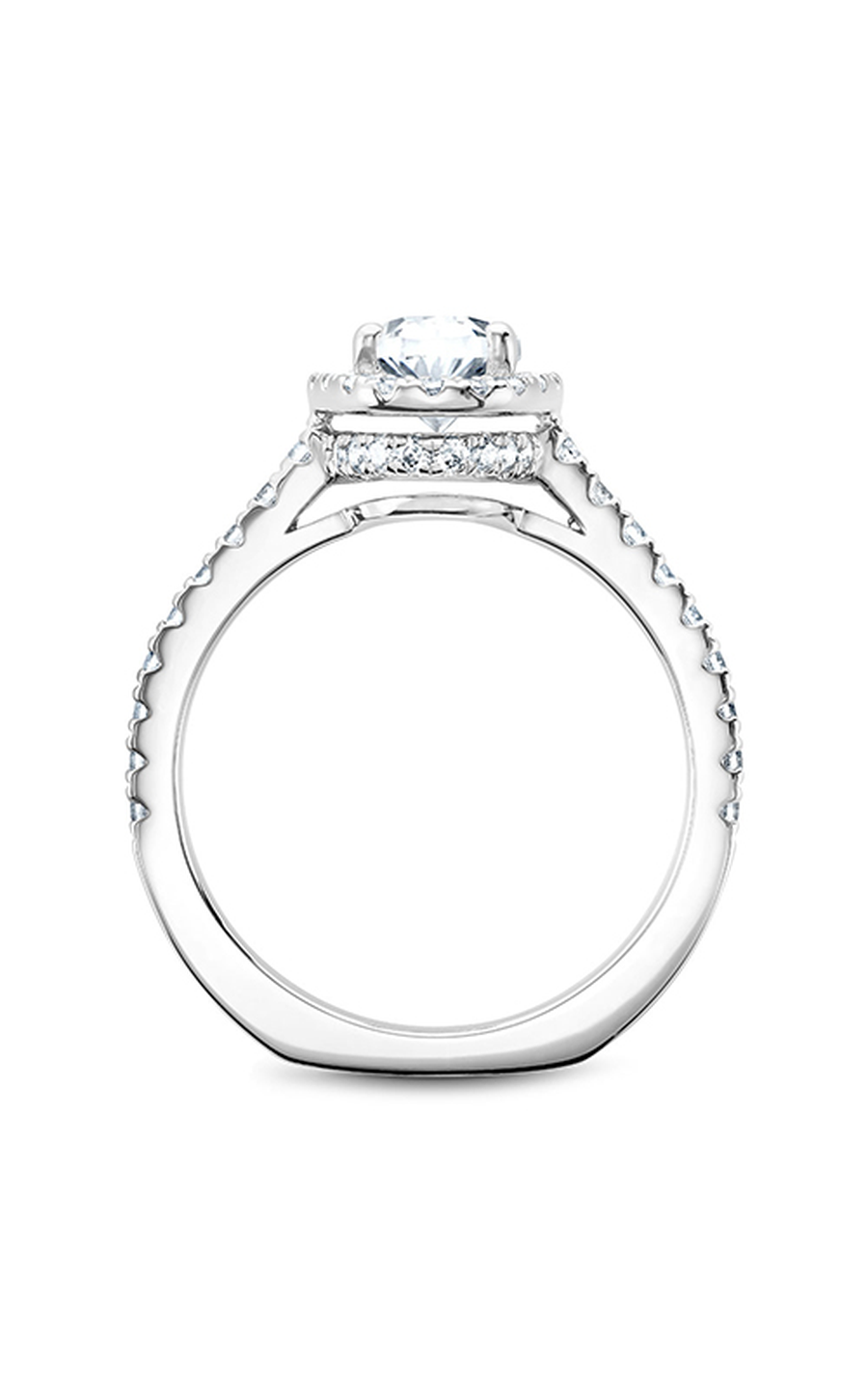 Noam Carver Halo Engagement Ring B034-04A