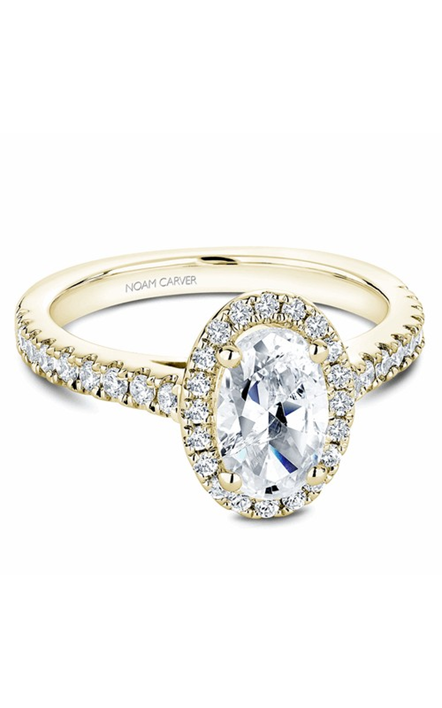 Noam Carver Halo Engagement Ring B034-04YA