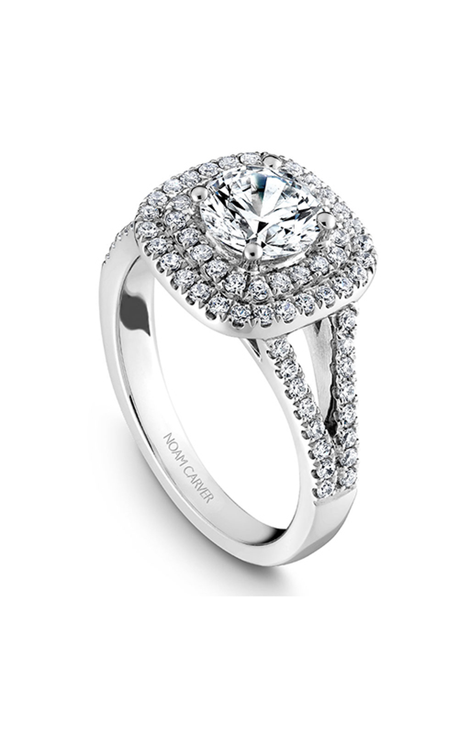 Noam Carver Halo Engagement Ring B035-01A