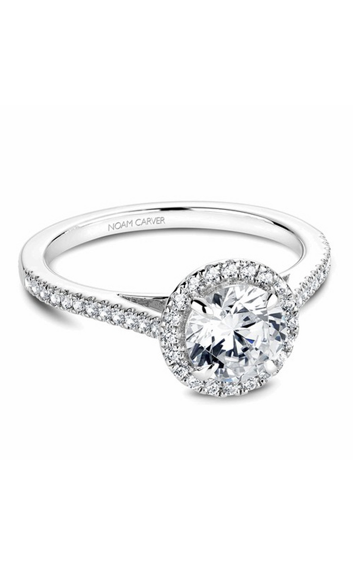 Noam Carver Halo Engagement Ring B094-02A