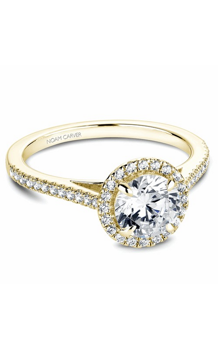 Noam Carver Halo Engagement Ring B094-02YA