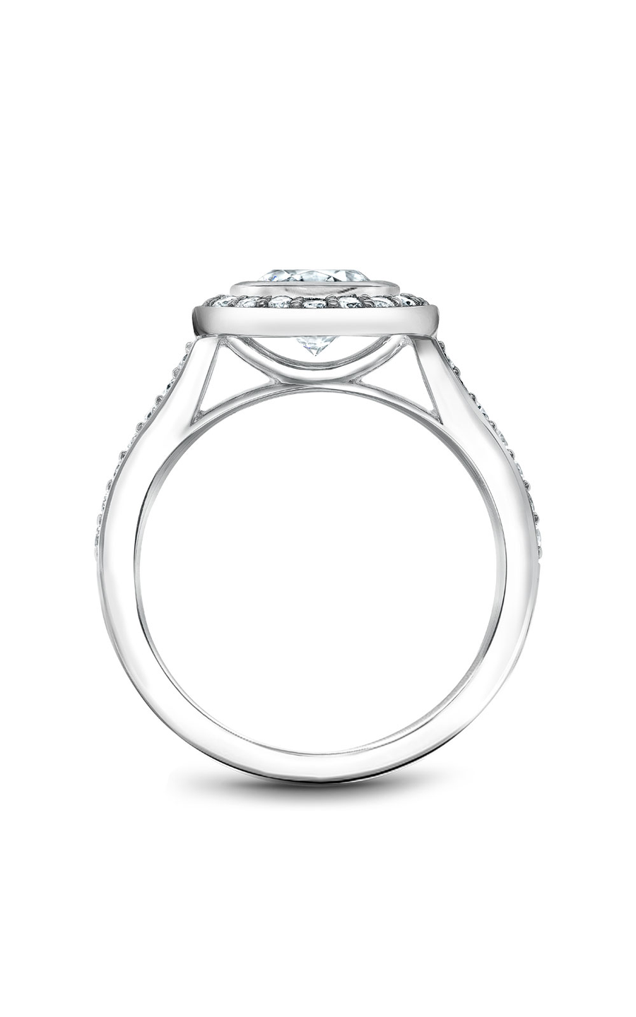 Noam Carver Halo Engagement Ring B153-01A