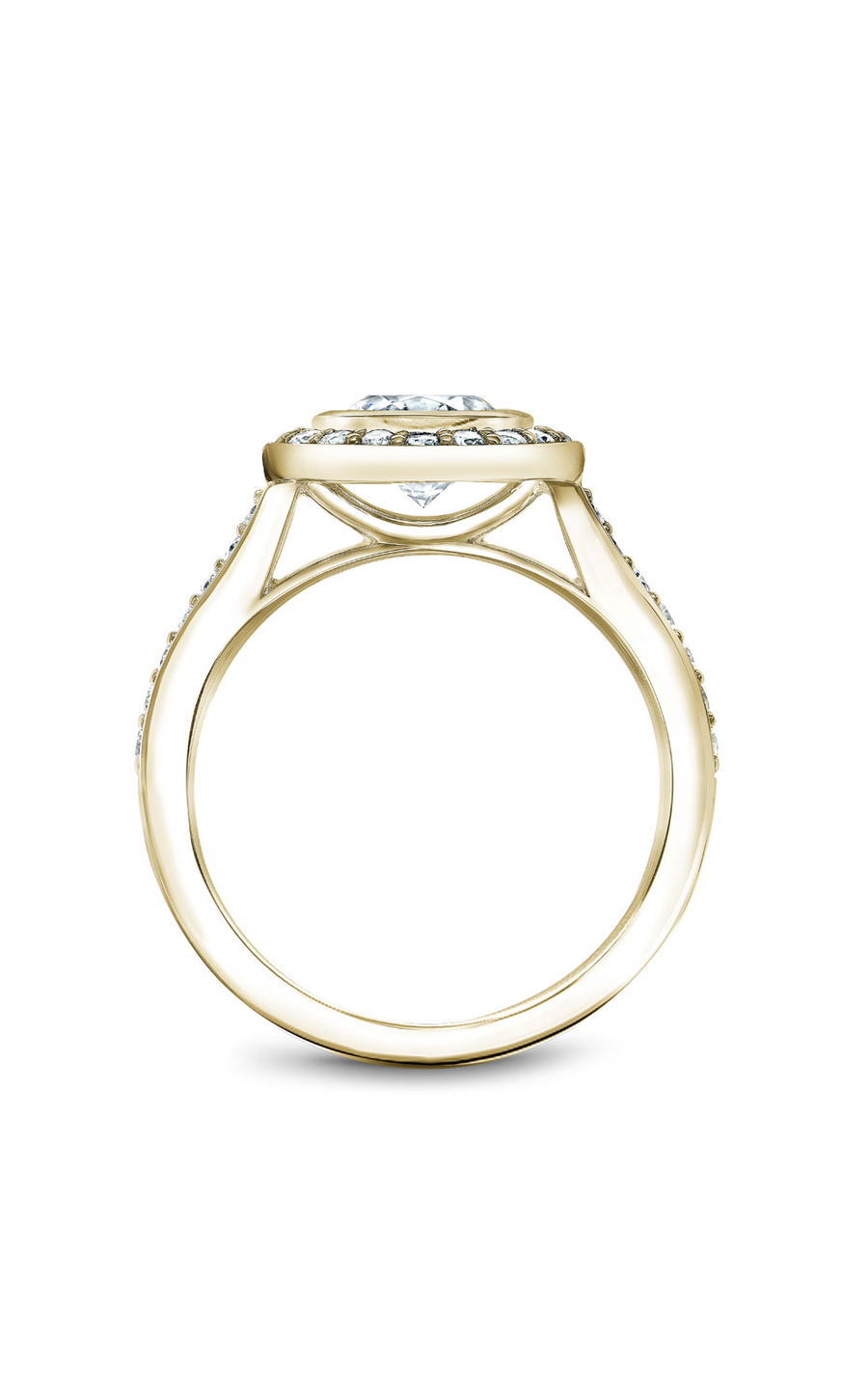 Noam Carver Halo Engagement Ring B153-01YA