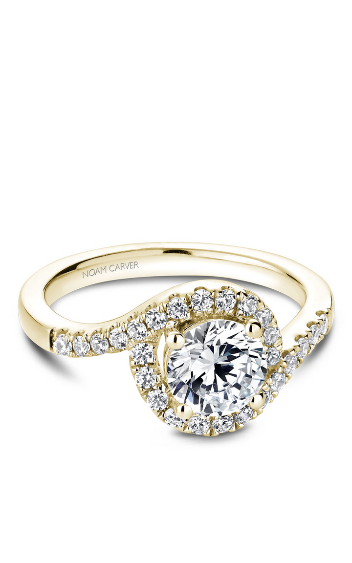 Noam Carver Halo Engagement Ring B186-01YA