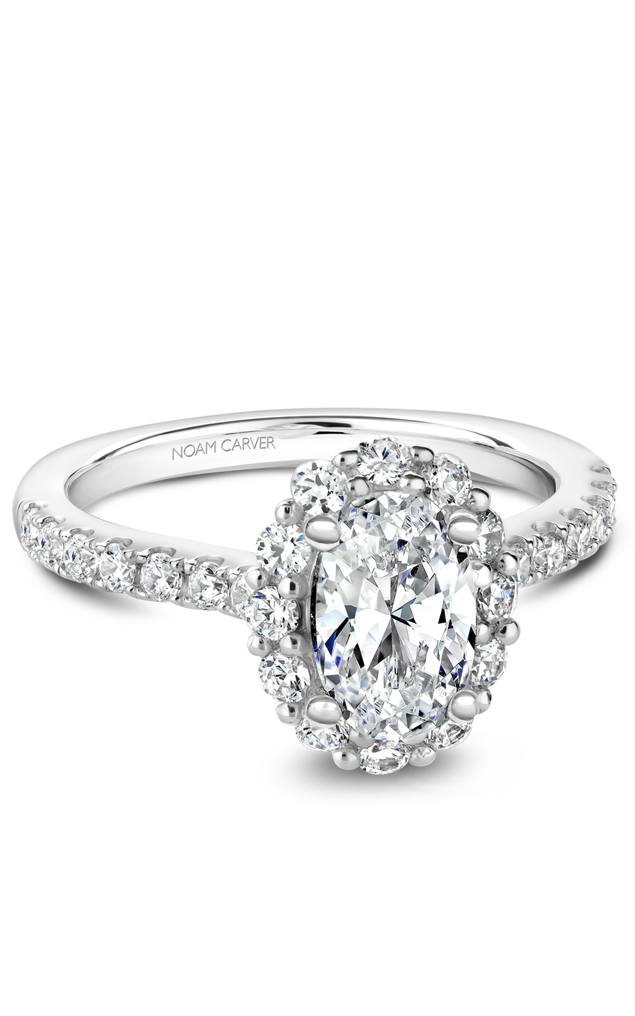 Noam Carver Halo Engagement Ring B189-01A