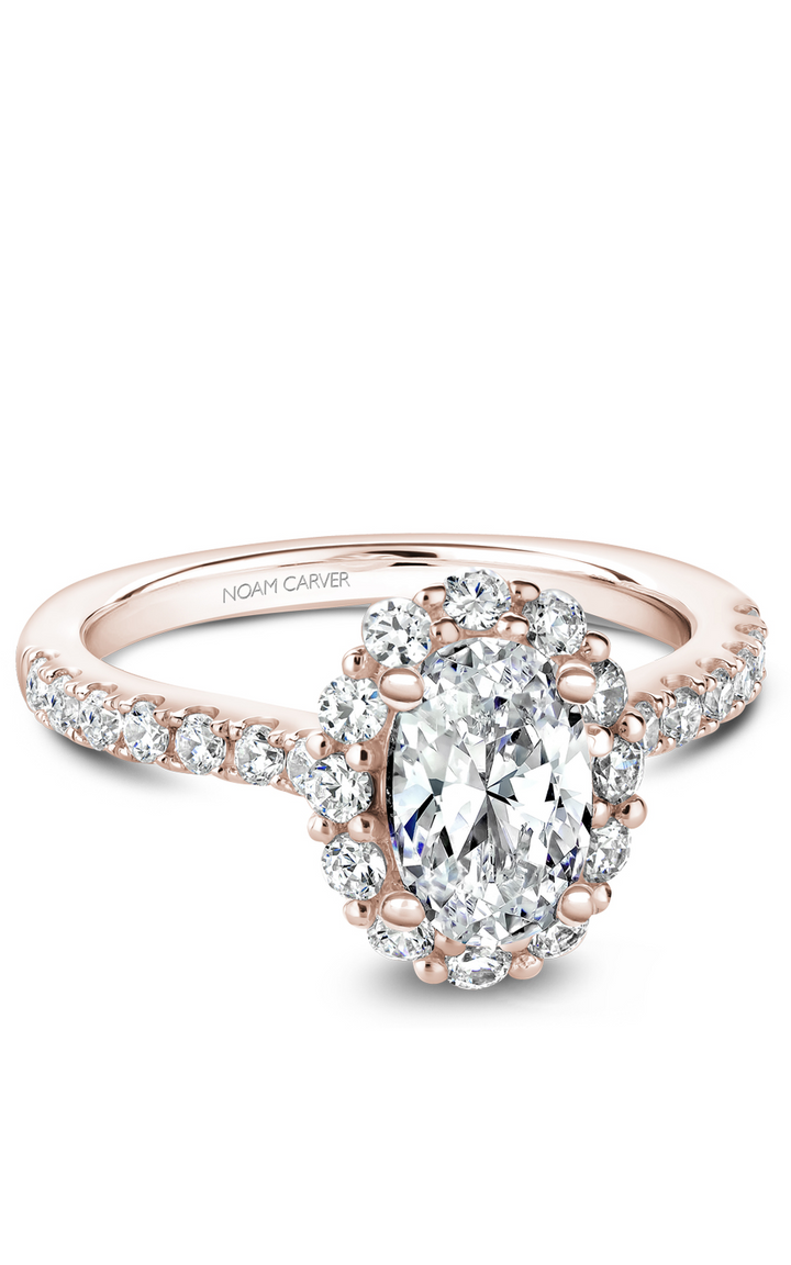 Noam Carver Halo Engagement Ring B189-01RA