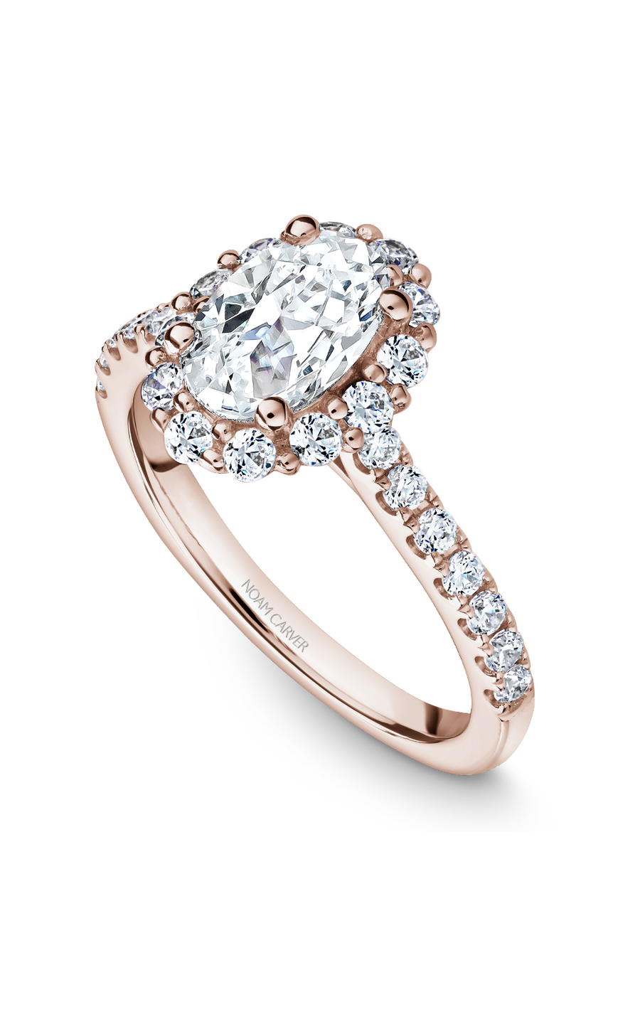 Noam Carver Halo Engagement Ring B189-01RA