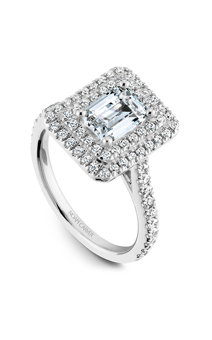 Noam Carver Halo Engagement Ring R051-04A