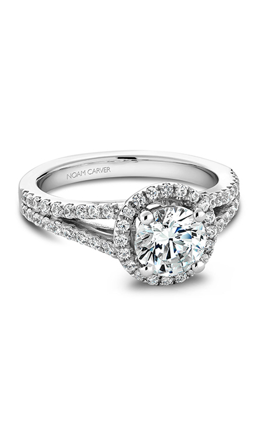 Noam Carver Halo Engagement Ring B015-02A