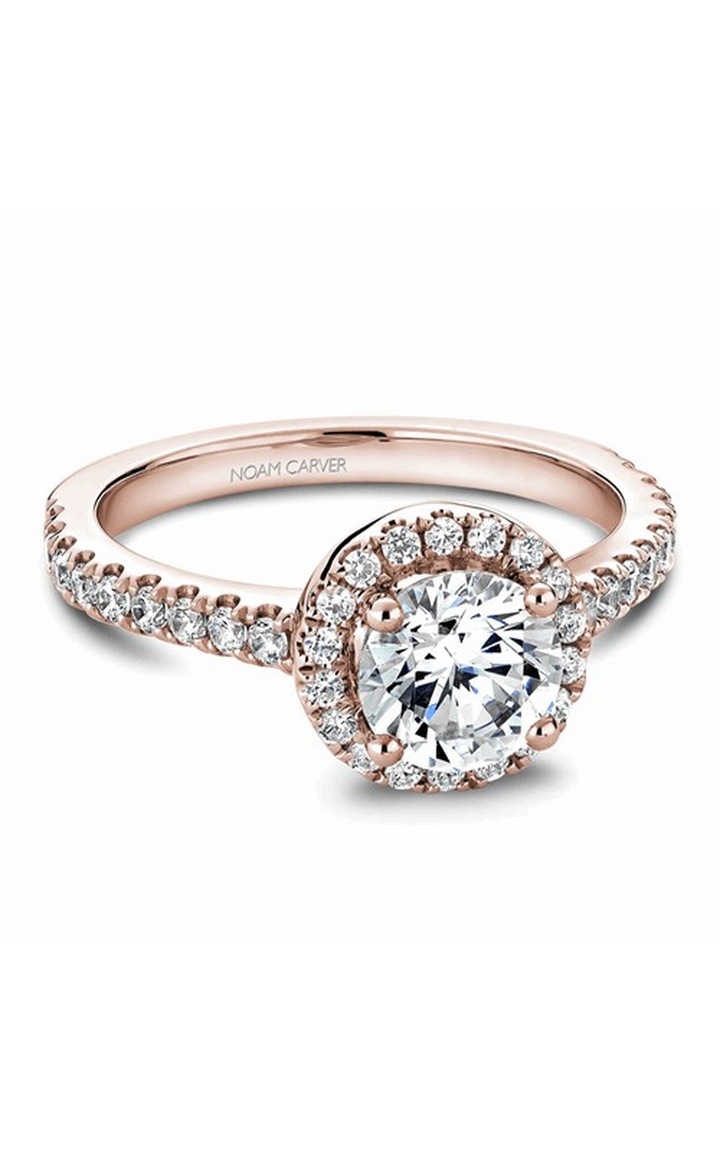 Noam Carver Halo Engagement Ring B029-01RA