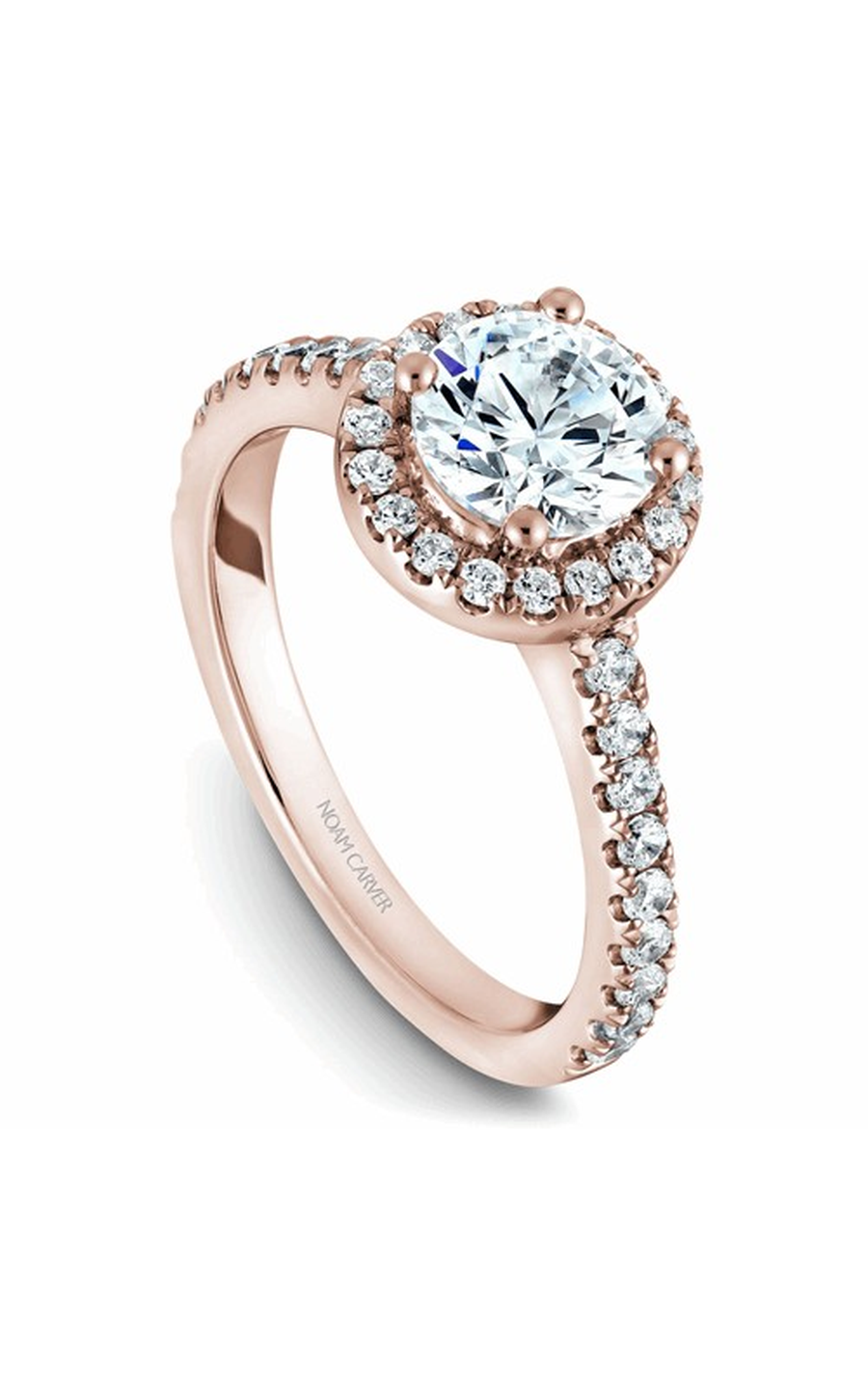 Noam Carver Halo Engagement Ring B029-01RA