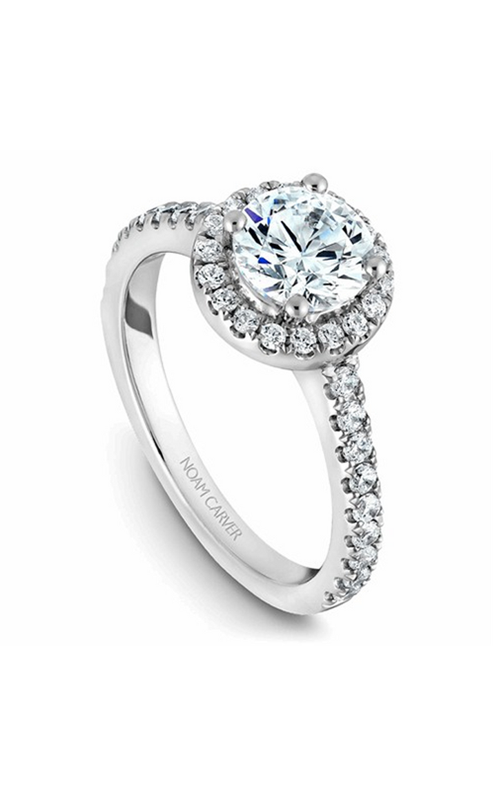 Noam Carver Halo Engagement Ring B029-01A