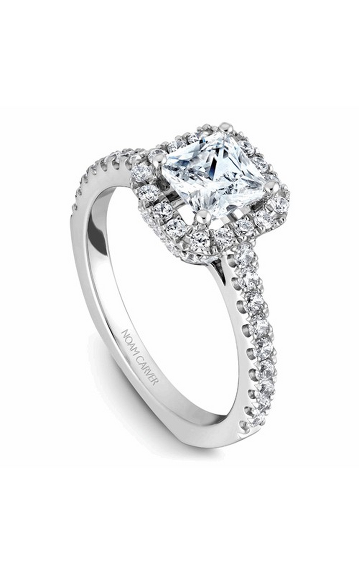 Noam Carver Halo Engagement Ring B034-02A