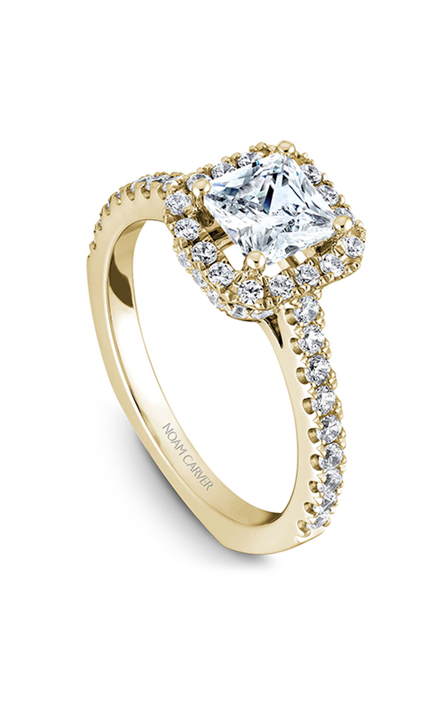 Noam Carver Halo Engagement Ring B034-02YA