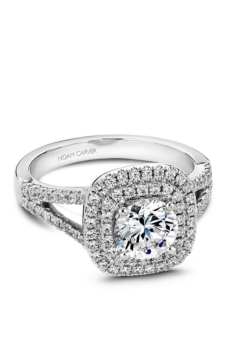 Noam Carver Halo Engagement Ring B035-01A