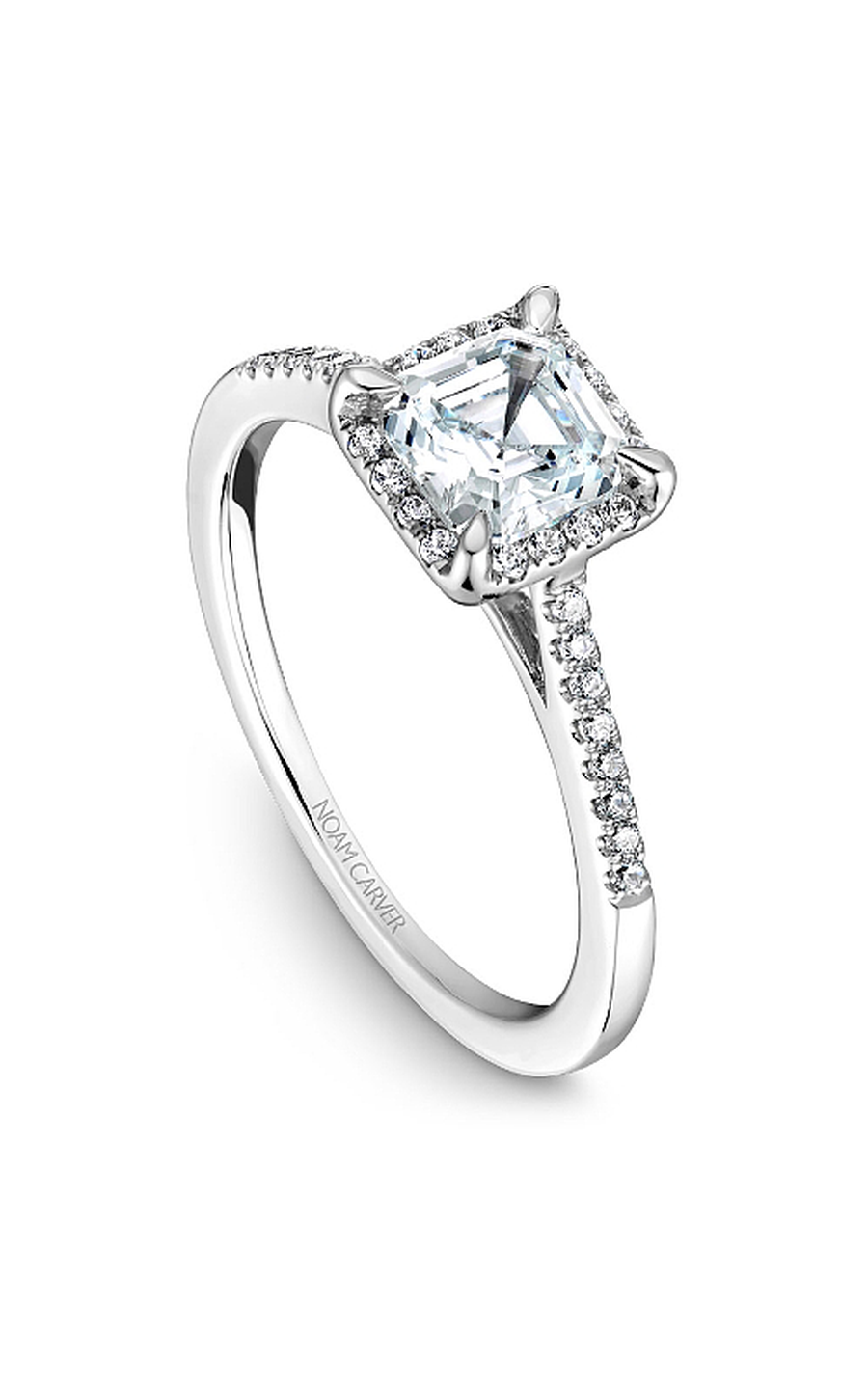 Noam Carver Halo Engagement Ring B094-01A