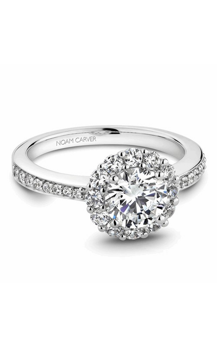 Noam Carver Halo Engagement Ring B100-07A