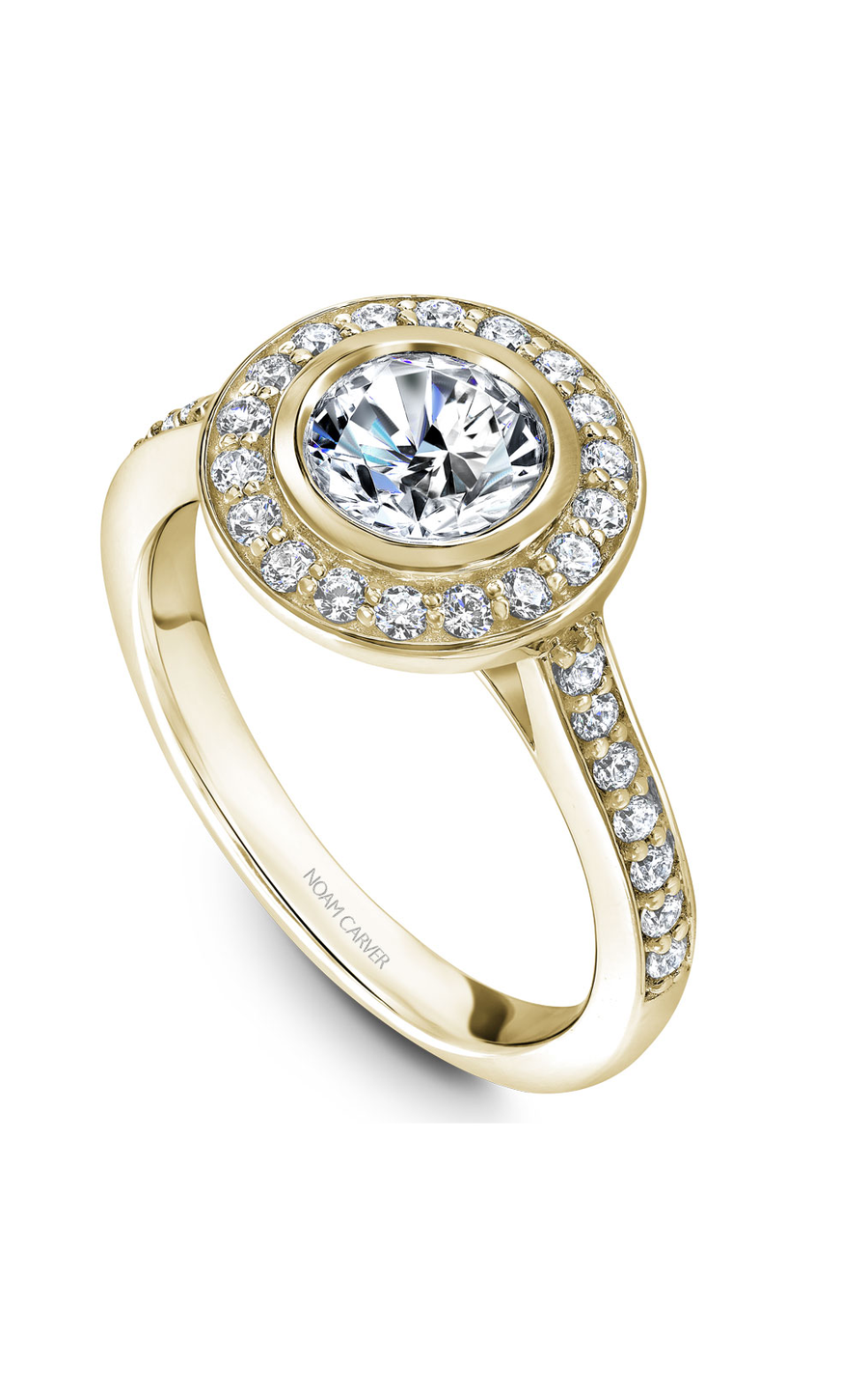 Noam Carver Halo Engagement Ring B153-01YA