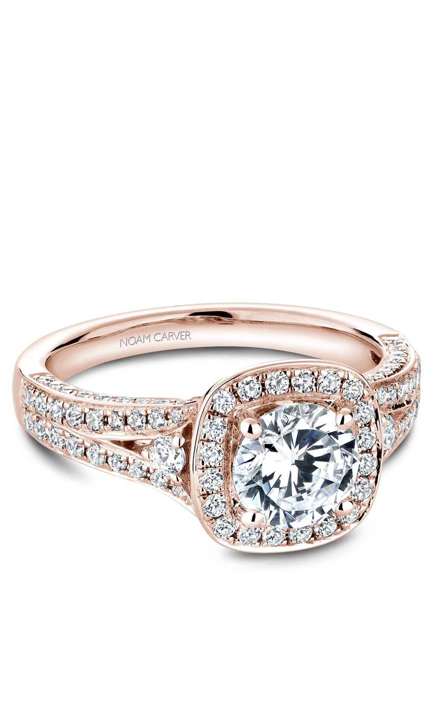 Noam Carver Halo Engagement Ring B172-01RA