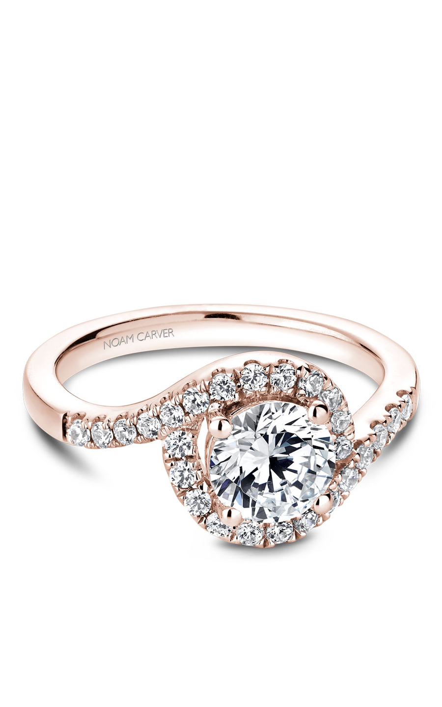 Noam Carver Halo Engagement Ring B186-01RA