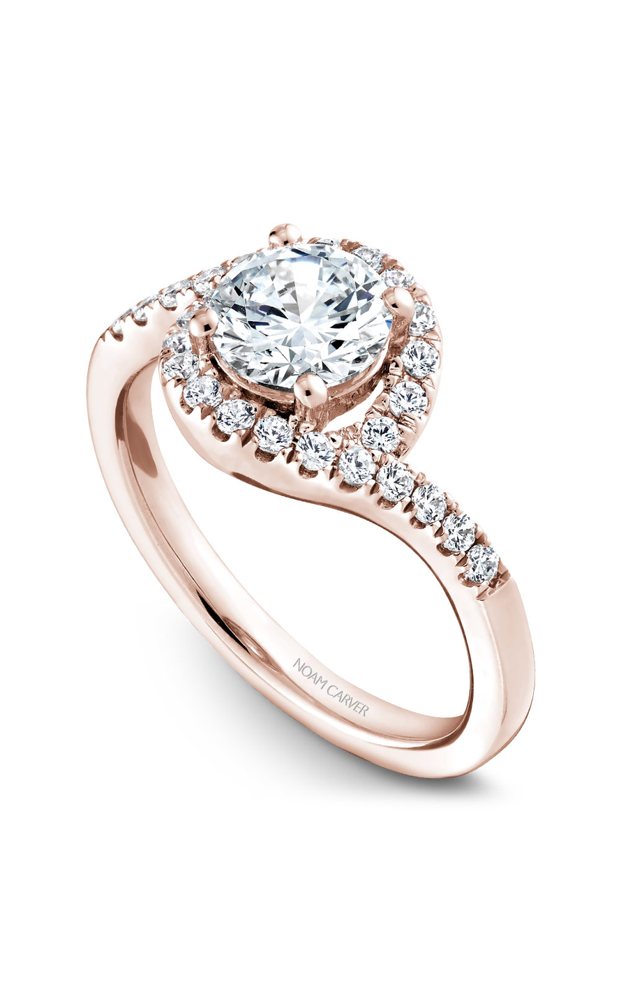 Noam Carver Halo Engagement Ring B186-01RA