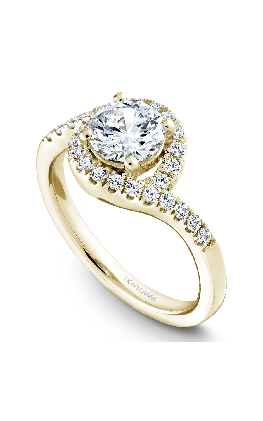 Noam Carver Halo Engagement Ring B186-01YA