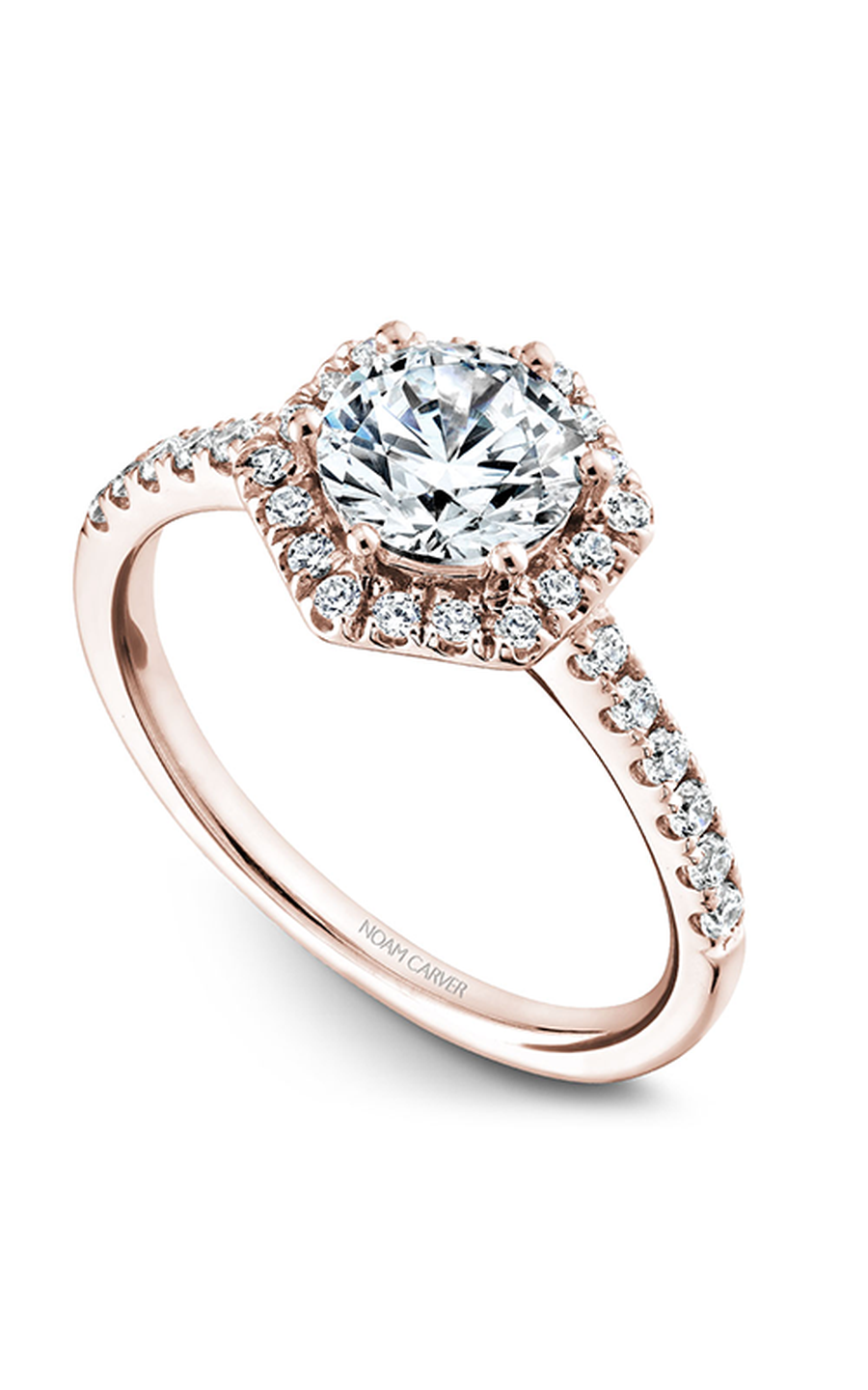 Noam Carver Halo Engagement Ring B214-01RA