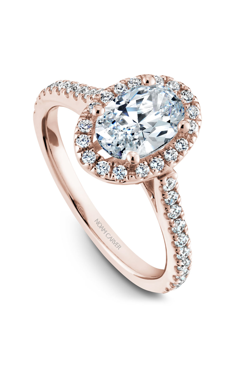 Noam Carver Halo Engagement Ring R050-02RA