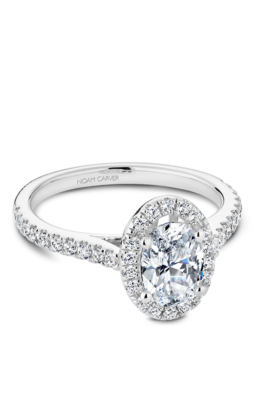 Noam Carver Halo Engagement Ring R050-02A