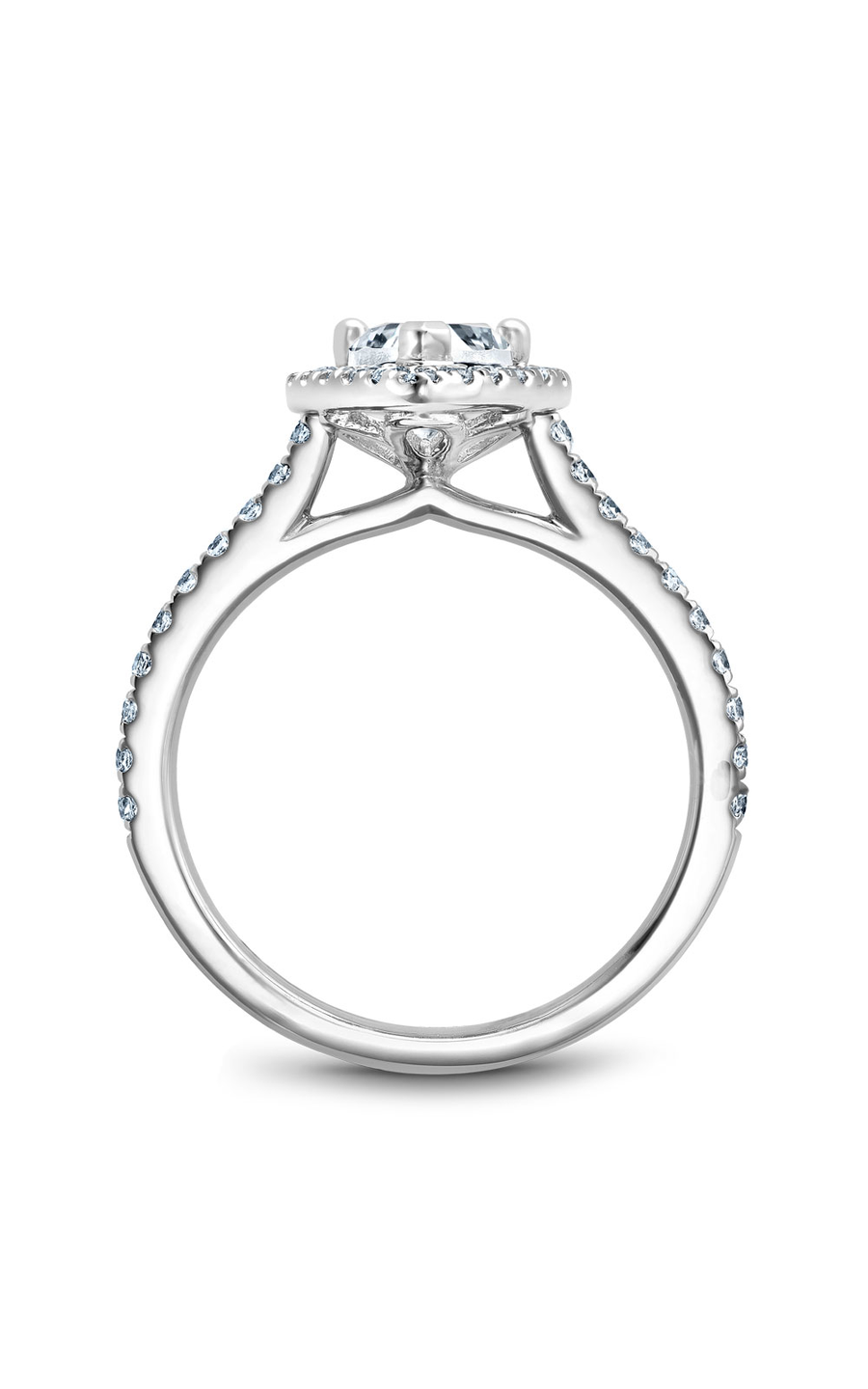 Noam Carver Halo Engagement Ring R050-03A