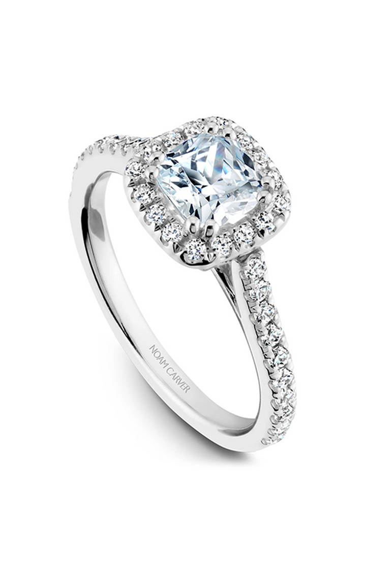 Noam Carver Halo Engagement Ring R050-05A