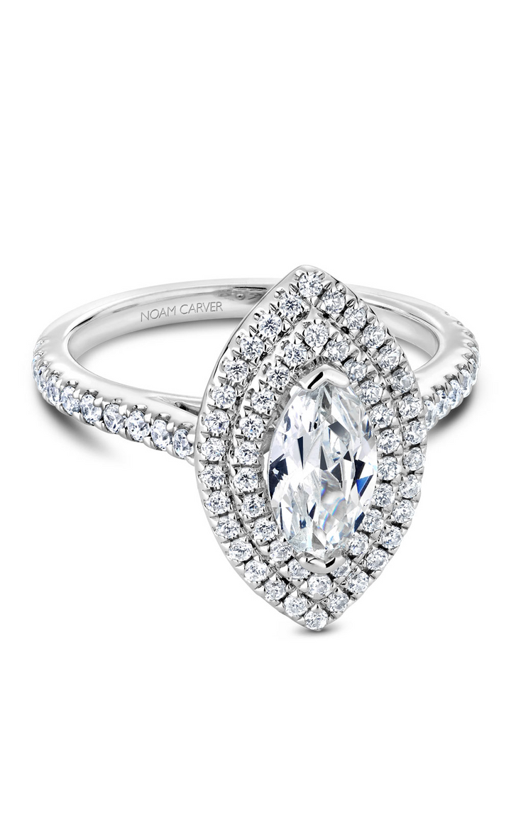 Noam Carver Halo Engagement Ring R051-07A