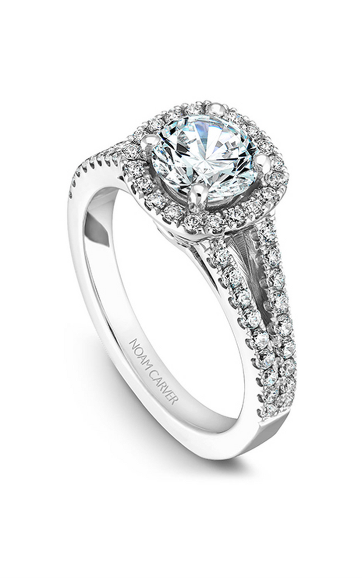 Noam Carver Halo Engagement Ring B015-01A